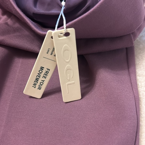 OGL Women's Wide Leg Pants in light purple. - Picture 5 of 5